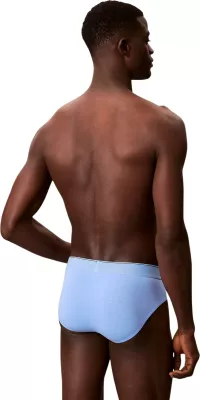 Të brendshme për meshkuj Calvin Klein Underwear HIP BRIEF 3PK LV00NB4471, të zeza - blu [Madhësia: S]