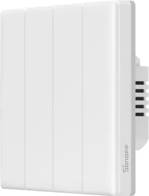 Ndërprerës i mençur muri Sonoff TX T5 4C, 4 kanale, WiFi, i bardhë