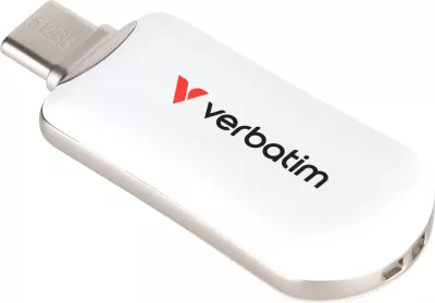 USB flash Verbatim Plectra 512GB USB-C bardhë