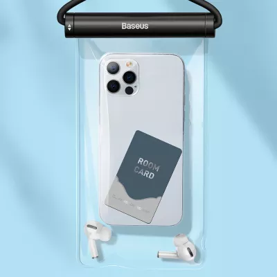 Mbështjellës Baseus AquaGlide BS-PC030 për celular, IPX8, i papërshkueshëm nga uji, i zi