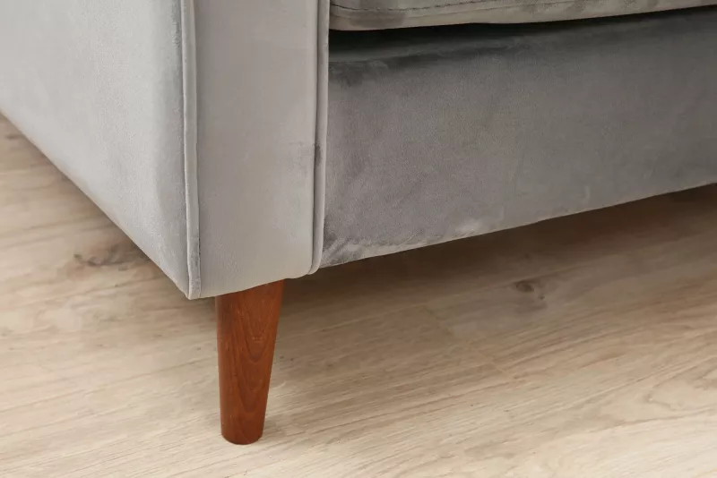 Divan treshe Atelier del Sofa, Rome, ngjyrë gri e çelët