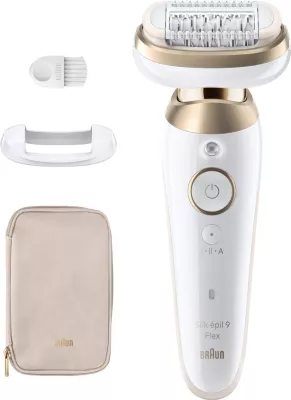Epilator Braun Silk-Epil 9 Flex 9-011, 3D, ngjyrë bardhë-ari