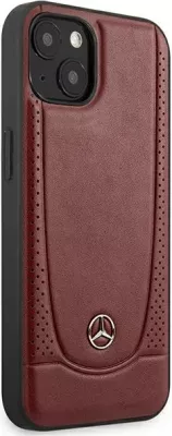 Mbështjellës Mercedes Leather Urban për iPhone 14 Plus 6.7", lëkurë natyrale, Kuq