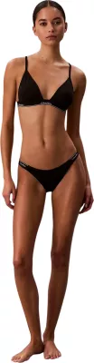 Sutjenë bikine trekëndëshe për femra Calvin Klein Jeans LV00Q61208, e zezë [Madhësia: XS]