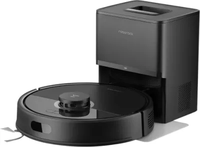 robot fshesë me korrent Roborock Q7 BF+ 8000 Pa, me stacion vetë-zbrazës, LiDAR, fshirje me ujë 270 ml, Wi‑Fi 2.4GHz, e zezë