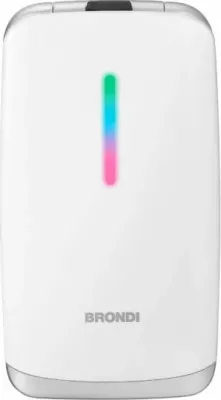 Celular Brondi Contender Bianco, Dual SIM, flip, 3 inç, i bardhë