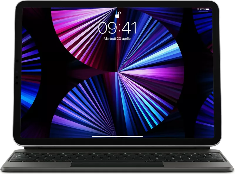 Tastierë Apple Magic për iPad Pro 11 3/4 gjeneratë dhe iPad Air 4/5 gjeneratë, Italiane, e zezë