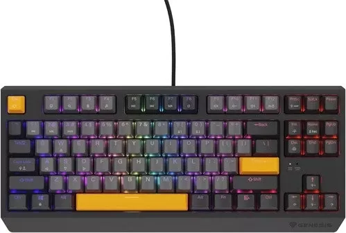 Tastierë mekanike Genesis Thor 230, TKL, RGB Outemu Red, gri e zezë