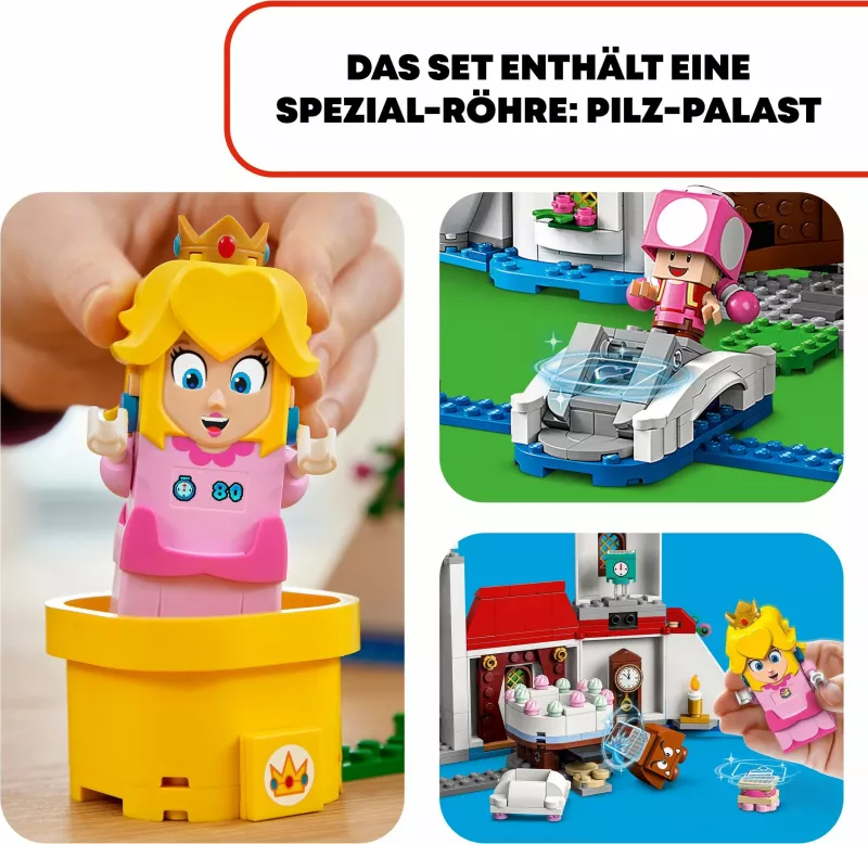 Set ndërtimi LEGO Super Mario Peach’s Castle, 1216 pjesë, shumëngjyrësh