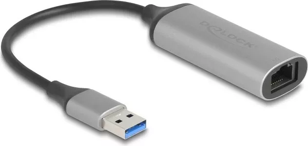 Adapter USB në RJ-45 DeLOCK 81571, 0.15m, anthracite