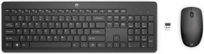 Set tastierë dhe Maus HP 230 18H24AA#ABD wireless GER layout madhësi standarde, e zezë