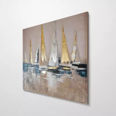 Pikturë dekorative me vaj Wallity, shumëngjyrëshe, OPG45372 - 140x140cm