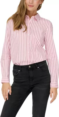 Këmishë për femra Jacqueline de Yong JDYMIO L/S WVN NOOS, rozë [Madhësia: 38]