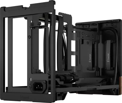 Kasë Fractal Design Terra, Mini-ITX, Alumini, Walnut, Graphite