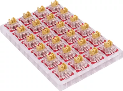 Switch Redragon Bullet-F A113, tactile (ekuivalent MX Blue), set 24 copë, kuqe