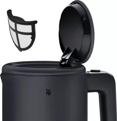 Çajnik elektrik WMF KITCHENminis 0413140071, 0.8 L, 1800 W, i zi, çelik inox