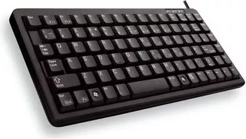Tastierë Cherry G84-4100, Mini, Me kabllo, USB, QWERTY, E zezë