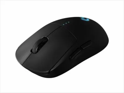 Maus gaming wireless Logitech PRO 2 LIGHTSPEED, 80 g, 1 ms, RGB, bateri deri 95 orë, e zezë, set me receiver + kabllo USB-A në USB-C