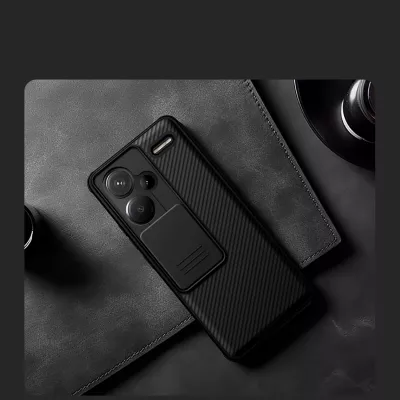 Mbështjellës Nillkin CamShield Pro për Xiaomi Redmi Note 13 Pro+ 5G, i zi