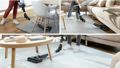 Fshesë me korrent Bosch BSS715CARP, pa qese, 0.3L, 18V, e zezë/argjendtë/e bardhë