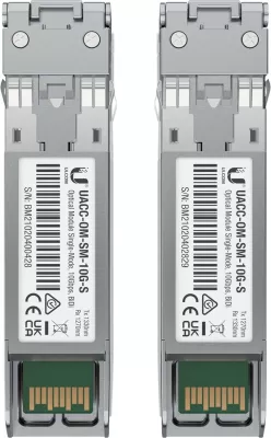 Modul transceiver fibër optike Ubiquiti UACC-OM-SM-10G-S-2, 10000 Mbit/s, LC, 10000 m, çelik inox