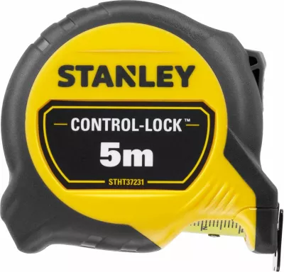 Metër shirit Stanley STHT37231-0 5m x 25mm Control-Lock me magnet të heqshëm, e verdhë/zezë
