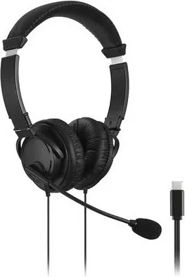 Kufje Kensington USB-C Hi-Fi me Mikrofon, me kabllo, për Thirrje/Muzikë, Ngjyrë e zezë
