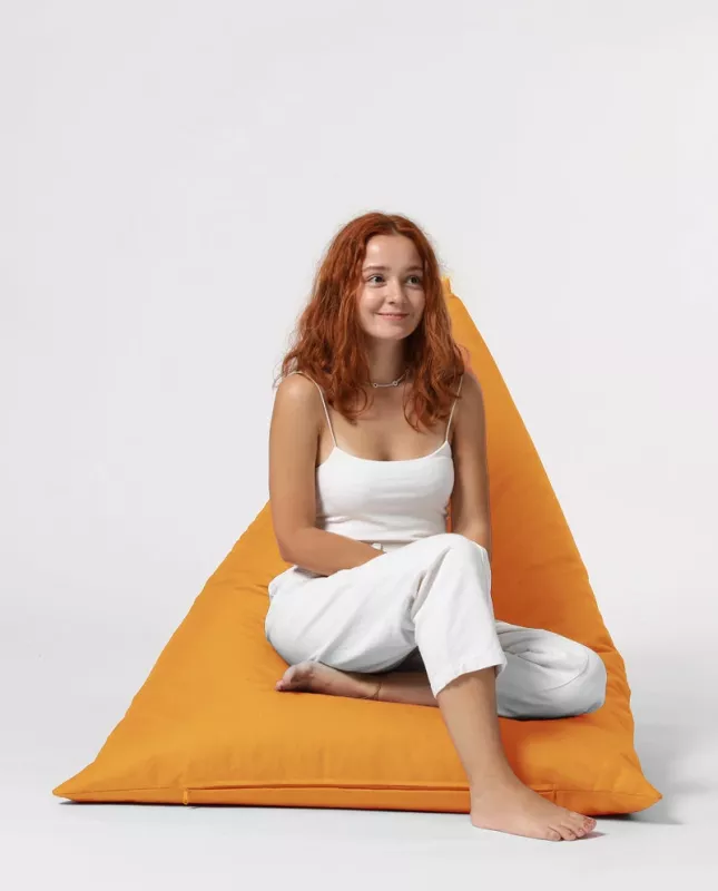 Puf kopshti, ngjyrë portokalli, Pyramid Big Bed, Atelier del Sofa