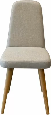 Set tavolinë me karrige për ngrënie, zgjatues, ngjyrë lis dhe krem, Skye Decor, Vina Mini 01 1005, 4 pjesë