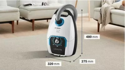Fshesë me korrent drum Bosch Serie 8 BGB75XSIL, 650W, 5L, e bardhë
