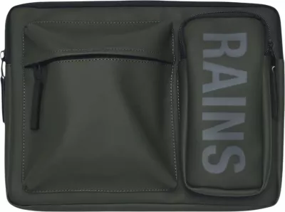 Çantë laptopi për meshkuj Rains Texe Laptop Case 15/16 W1, jeshile ulliri