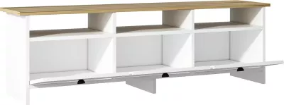 Set mobiljesh për dhomë dite, Skye Decor, Oslo, ngjyrë e bardhë dhe lis