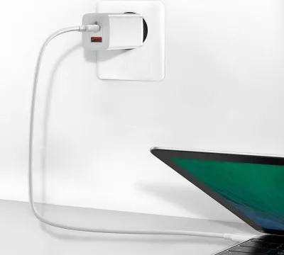 Karikues muri Baseus GaN2 Lite CCGAN2L-B02 65W 1x USB-C + 1x USB-A i bardhë