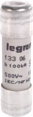 Siguresë cilindrike Legrand 013306 10x38mm 6A gG 500V