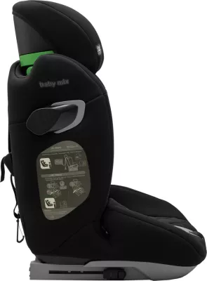 Ulëse makine për fëmijë, BABY MIX, Hero Pro Ultra i-Size, 76–150 cm, ISOFIX, e zezë