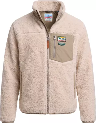 Jakne fleece për meshkuj Superdry Mountain Full Zip SDM2014575A, bezhë e çelët [Madhësia: S]