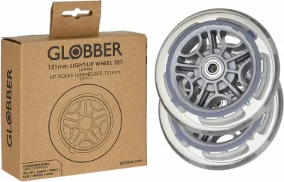Rrota ndriçuese për trotinet Globber 121mm (2 copë)