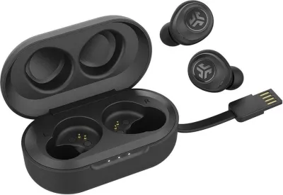 Kufje JLAB Audio JBuds Air TWS, Bluetooth, me kuti karikimi, të zeza