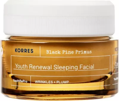 Krem nate anti-rrudha për femra Korres Black Pine Primus, 40ml