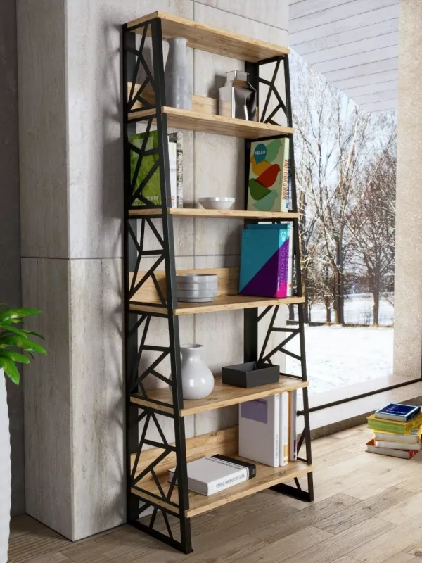 Raft librash Hanah Home, ngjyrë Atlantic Pine, FRN-12035, 60x160x30 cm