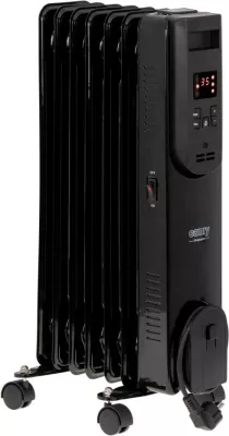 Ngrohës elektrik me vaj Adler, 7 elemente, 1500 W, i zi
