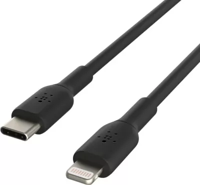 Kabllo Belkin CAA003BT1MBK, 1 m, Lightning, USB C, Ngjyrë e zezë