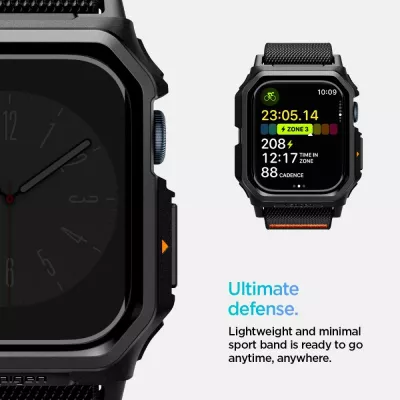 Rrip Spigen Lite Fit PRO për Apple Watch 10, 42mm, i zi