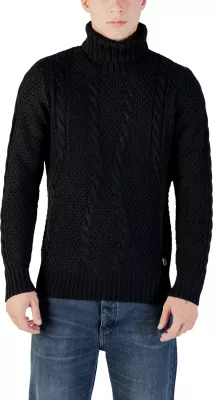 Xhemper për meshkuj Gianni Lupo M. COLLO ALTO BW793-F25, i zi