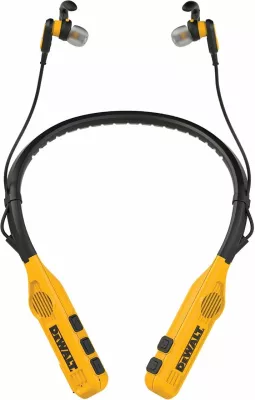 Kufje Dewalt Jobsite Pro Max DXMA190-2093-DWG, Bluetooth 5.1, IPX6, USB-C, verdhë/zi