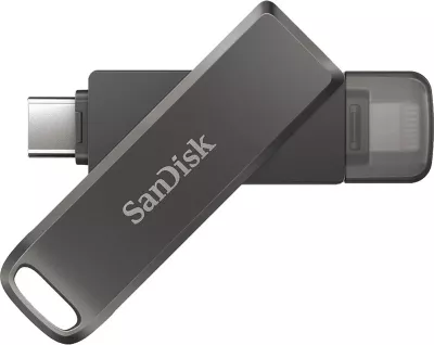 USB Flash SanDisk iXpand, 128 GB, USB Type-C / Lightning, e Zezë