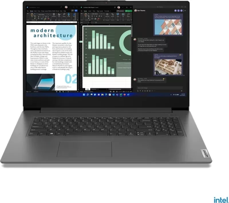 Laptop Lenovo V V17, 17.3", Intel Core i7, 16 GB RAM, 512 GB SSD, Intel Iris Xe Graphics, i zi 
