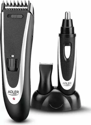 Makinë rroje/Trimmer për mjekër ADLER AD2822, 24 gjatësi 3-15mm, bateri NiMH, e zezë, set 2-në-1