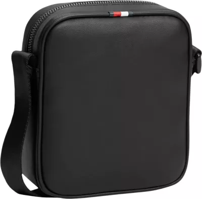 Çantë crossbody për meshkuj Tommy Hilfiger TH Foundation Mini Reporter AM0AM14845, e zezë