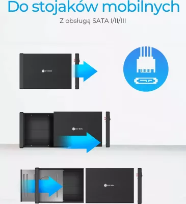 Kasë e jashtme për drive Icy Box IB-525-U3 5.25\" SATA III USB 3.2 Gen 1/eSATA Hot-swap, e zezë